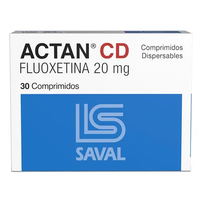 Fluoxetina 20 mg 30 cápsulas