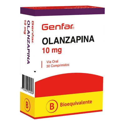 Olanzapina 10 mg 28 comprimidos