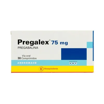 Pregalex 75 mg 30 cápsulas