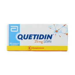 Quetiapina 25 mg 30 comprimidos