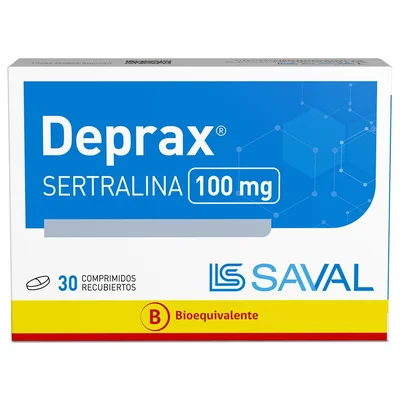 Sertralina 100 mg 30 comprimidos